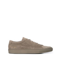 olivgrüne Wildleder niedrige Sneakers von Common Projects