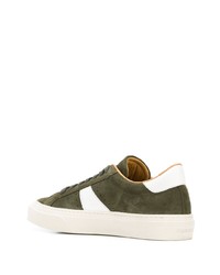 olivgrüne Wildleder niedrige Sneakers von Scarosso