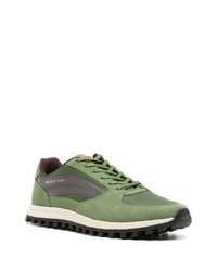 olivgrüne Wildleder niedrige Sneakers von PS Paul Smith