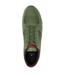 olivgrüne Wildleder niedrige Sneakers von PS Paul Smith