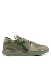 olivgrüne Wildleder niedrige Sneakers von Diadora