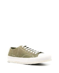 olivgrüne Wildleder niedrige Sneakers von Premiata