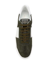 olivgrüne Wildleder niedrige Sneakers von Valentino
