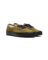 olivgrüne Wildleder niedrige Sneakers von Vans