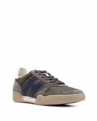 olivgrüne Wildleder niedrige Sneakers von Hogan