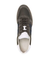 olivgrüne Wildleder niedrige Sneakers von Hogan