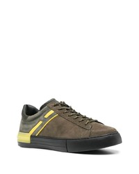 olivgrüne Wildleder niedrige Sneakers von Hogan