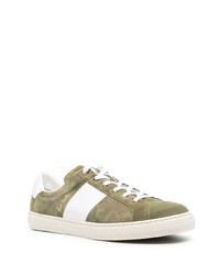 olivgrüne Wildleder niedrige Sneakers von Paul Smith