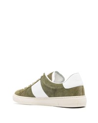 olivgrüne Wildleder niedrige Sneakers von Paul Smith