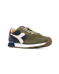 olivgrüne Wildleder niedrige Sneakers von Diadora