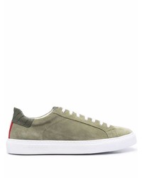 olivgrüne Wildleder niedrige Sneakers von Hide&Jack