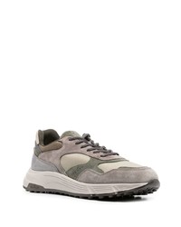 olivgrüne Wildleder niedrige Sneakers von Hogan