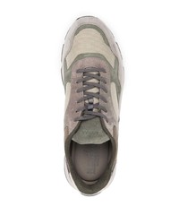 olivgrüne Wildleder niedrige Sneakers von Hogan