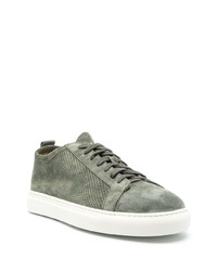 olivgrüne Wildleder niedrige Sneakers von Henderson Baracco