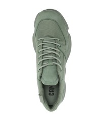 olivgrüne Wildleder niedrige Sneakers von Camper