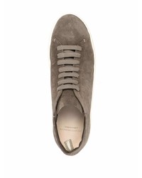 olivgrüne Wildleder niedrige Sneakers von Officine Creative