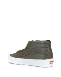 olivgrüne Wildleder niedrige Sneakers von Vans