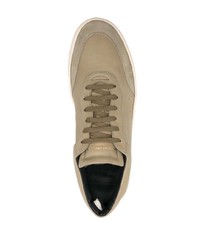 olivgrüne Wildleder niedrige Sneakers von Officine Creative