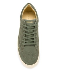 olivgrüne Wildleder niedrige Sneakers von OSKLEN