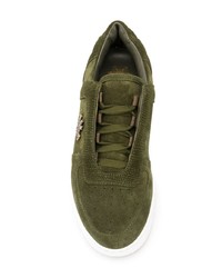 olivgrüne Wildleder niedrige Sneakers von Mr & Mrs Italy
