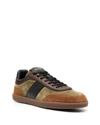 olivgrüne Wildleder niedrige Sneakers von Tod's