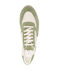 olivgrüne Wildleder niedrige Sneakers von Tagliatore