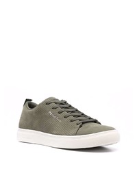 olivgrüne Wildleder niedrige Sneakers von PS Paul Smith