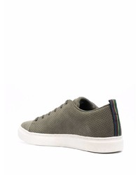 olivgrüne Wildleder niedrige Sneakers von PS Paul Smith