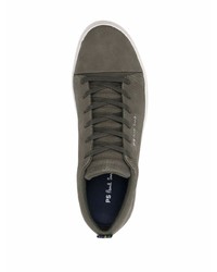 olivgrüne Wildleder niedrige Sneakers von PS Paul Smith