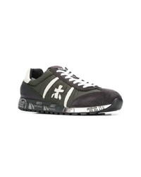 olivgrüne Wildleder niedrige Sneakers von Premiata