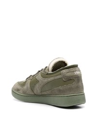 olivgrüne Wildleder niedrige Sneakers von Diadora