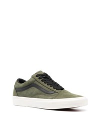 olivgrüne Wildleder niedrige Sneakers von Vans