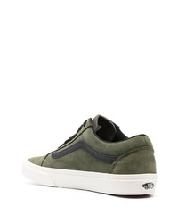 olivgrüne Wildleder niedrige Sneakers von Vans