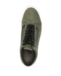 olivgrüne Wildleder niedrige Sneakers von Vans