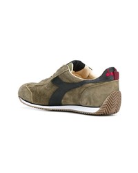 olivgrüne Wildleder niedrige Sneakers von Diadora