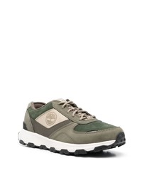 olivgrüne Wildleder niedrige Sneakers von Timberland