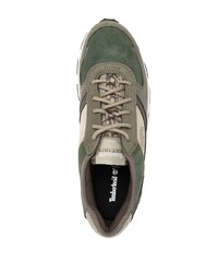 olivgrüne Wildleder niedrige Sneakers von Timberland