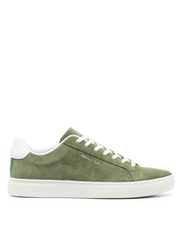 olivgrüne Wildleder niedrige Sneakers von PS Paul Smith