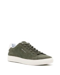 olivgrüne Wildleder niedrige Sneakers von PS Paul Smith