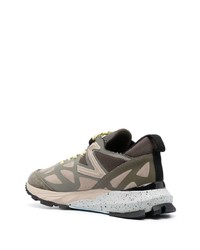 olivgrüne Wildleder niedrige Sneakers von Philippe Model Paris