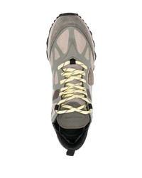 olivgrüne Wildleder niedrige Sneakers von Philippe Model Paris