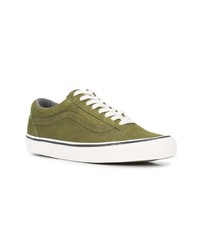 olivgrüne Wildleder niedrige Sneakers von Vans