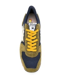 olivgrüne Wildleder niedrige Sneakers von atlantic stars