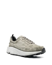 olivgrüne Wildleder niedrige Sneakers von Officine Creative