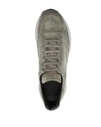 olivgrüne Wildleder niedrige Sneakers von Officine Creative