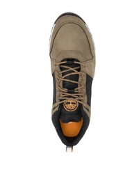 olivgrüne Wildleder niedrige Sneakers von Timberland