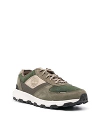 olivgrüne Wildleder niedrige Sneakers von Timberland