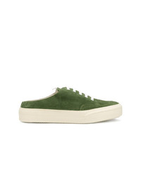 olivgrüne Wildleder niedrige Sneakers von Sunnei