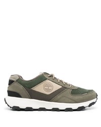 olivgrüne Wildleder niedrige Sneakers von Timberland