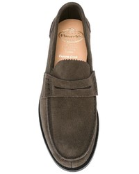 olivgrüne Wildleder Slipper von Church's